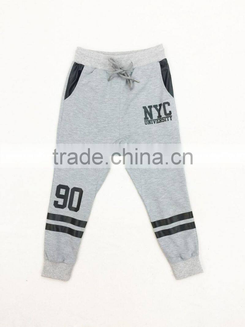 Hot Sale Product Fleece Trousers With Logo Design in Boys Clothes