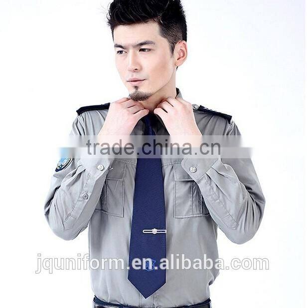 new design cheap wholesale grey long sleeve hotel security guards military uniforms for sale