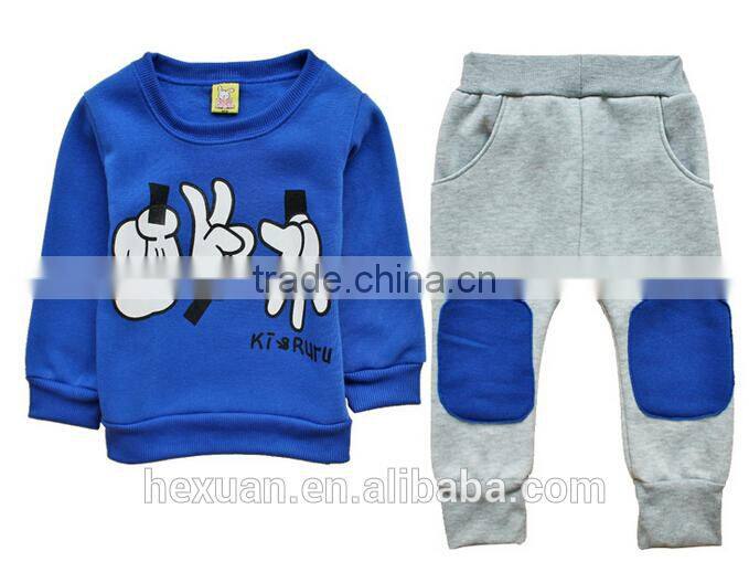 fashion children clothing set: hoodies+pants/Unisex sports clothing set