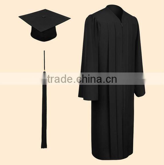 customized black graduation gowns with cap & hood