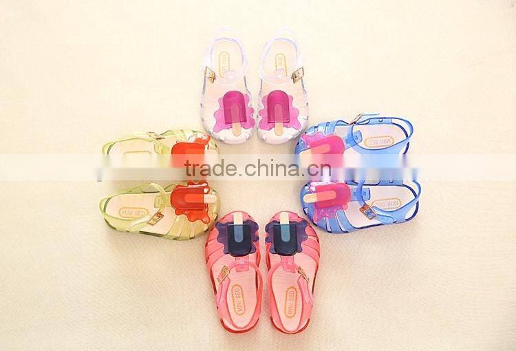ice cream design cute girl's summer sandals