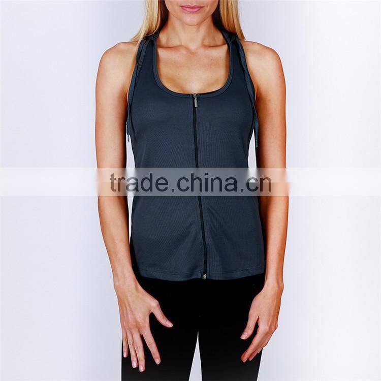 2016 Guangzhou Colorful Fashion Latest Women 100% Polyester Zipper Ladies Long Tops For Leggings