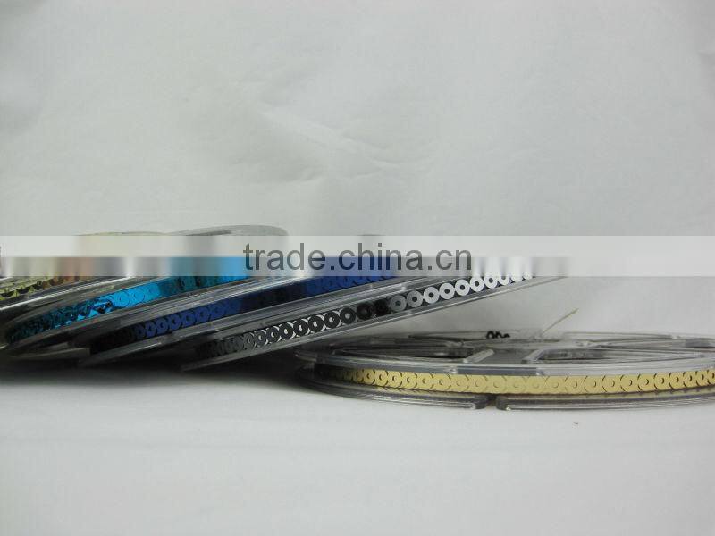 PET Sequins reel CD sequins roll embroidery sequin reel