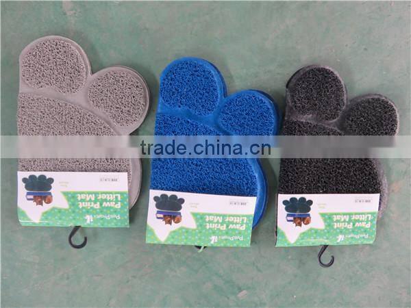 Custom size custom design cat litter mat from China manufacture