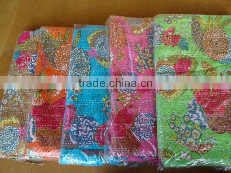 kantha quilts/kantha bedcovers /hand quilted bedcovers/kantha rallis