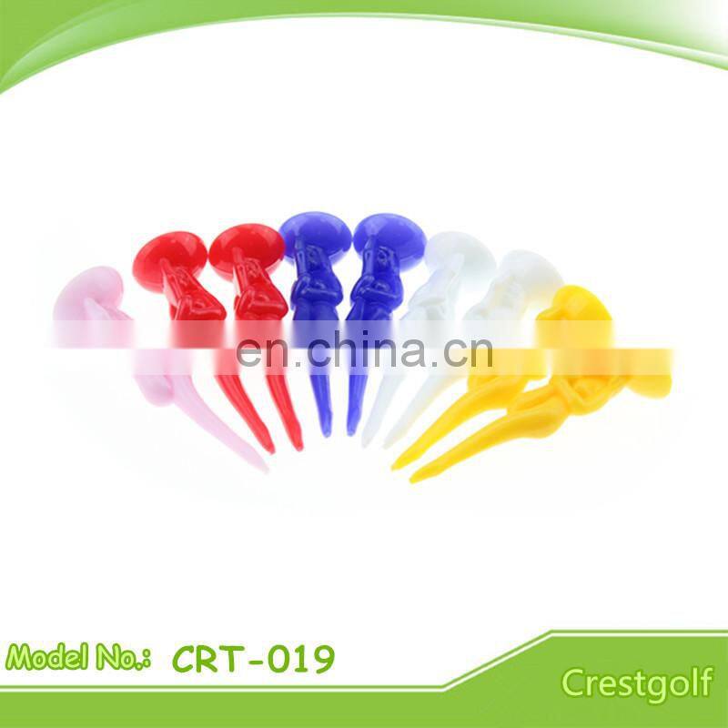 Custom logo Plastic wedge golf tee colorful wedge golf tee wedge golf tee