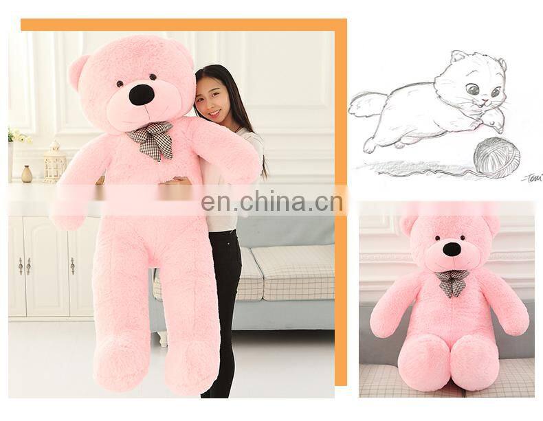 HI CE standard wholesale big size pink color teddy bear