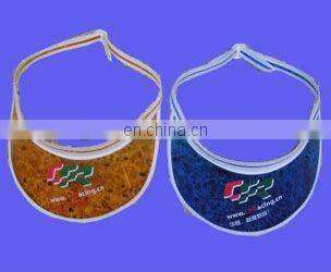 Discount summer plastic pvc sun visor with Las vegas logo