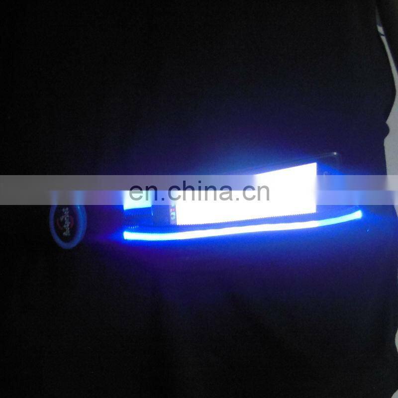 Portable running pouch belt pack LED hot sale waist led pouch belt Luminous running pouch belt in night