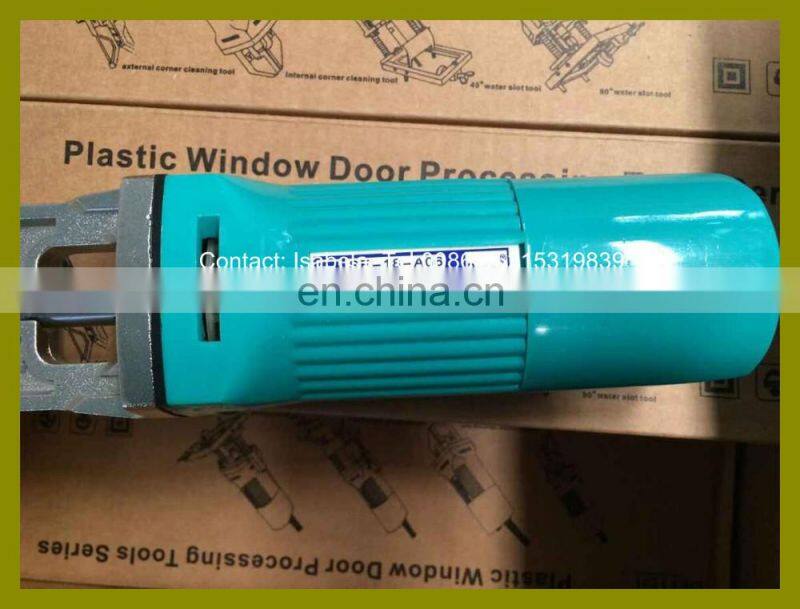 Electric portable Plastic window corner cleaning tool for frame profile external welding tumor cleaning