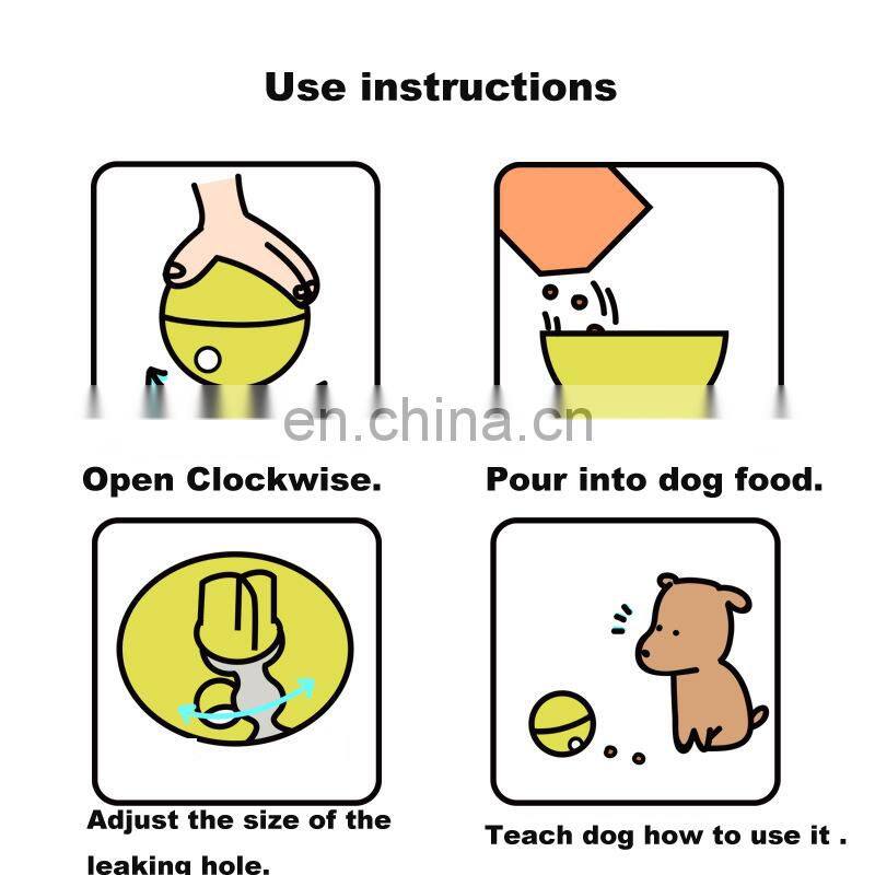 Wholesale Factory Manufacturer Snack Pet Dog Cat Food Feeder Ball Toy