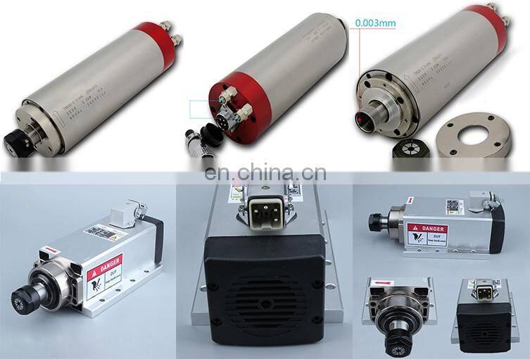 Square 3kw 4 bearing lathe cnc spindle motor