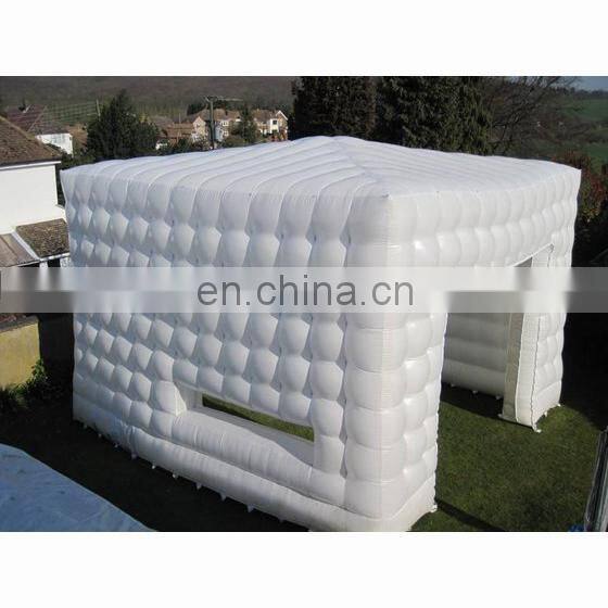 China airtight winter led  house marquee sport event light construction big inflatable camping cube party cabin tent