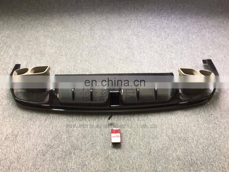 s class w222 rear diffuser exhasut tips muffler tips carbon finber diffuser for w222 to B style 2016 2017 MB auto parts for w222