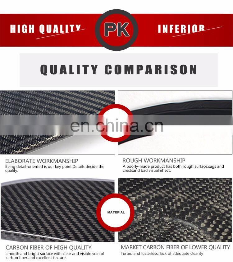 Carbon Fiber Hatchback car Roof Spoiler for Volkswagen VW GOLF 7 VII MK7 GTI