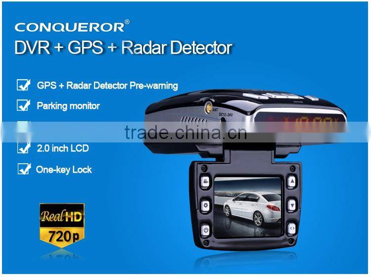 1080P FHD radar detector with carcam hd car dvr