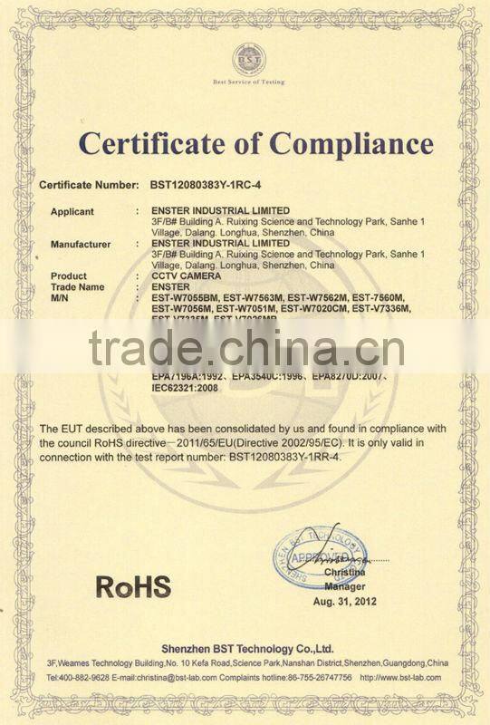 mini Wall outdoor/IP66 PTZ/speed dome camera EST-H410(C)