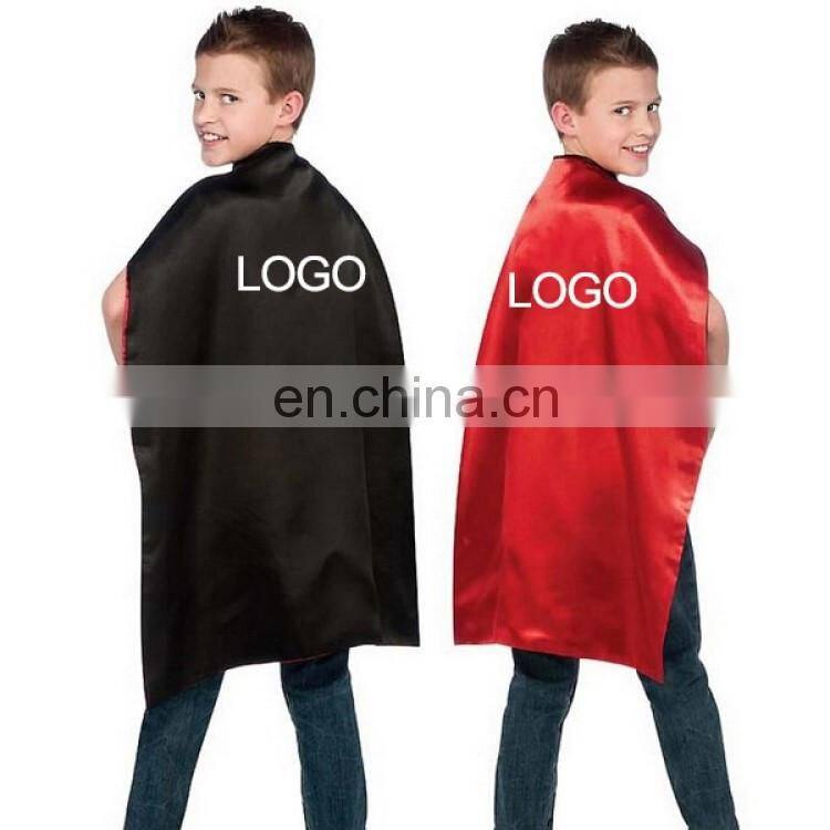 Made in China Halloween Cosplay Satin Children Cape for Boys and Girls