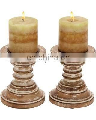 metal black and white candle holder