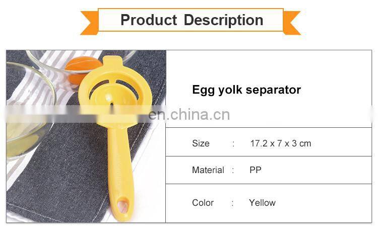 Egg Yolk White Separator, Long Handles Plastic Egg Separator