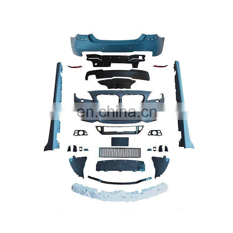 Runde Hight Quality Kit For BMW 5 Series F10 2010-2016 Upgrade MT Style Body Kit Front Rear Bumper Side Skirts Rear Lip Fog Lamp Frame