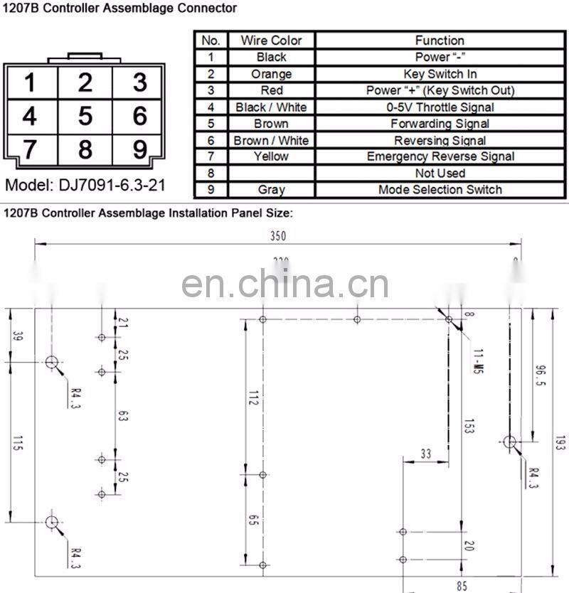 curtis sepex 1264-5403 electric motor controller