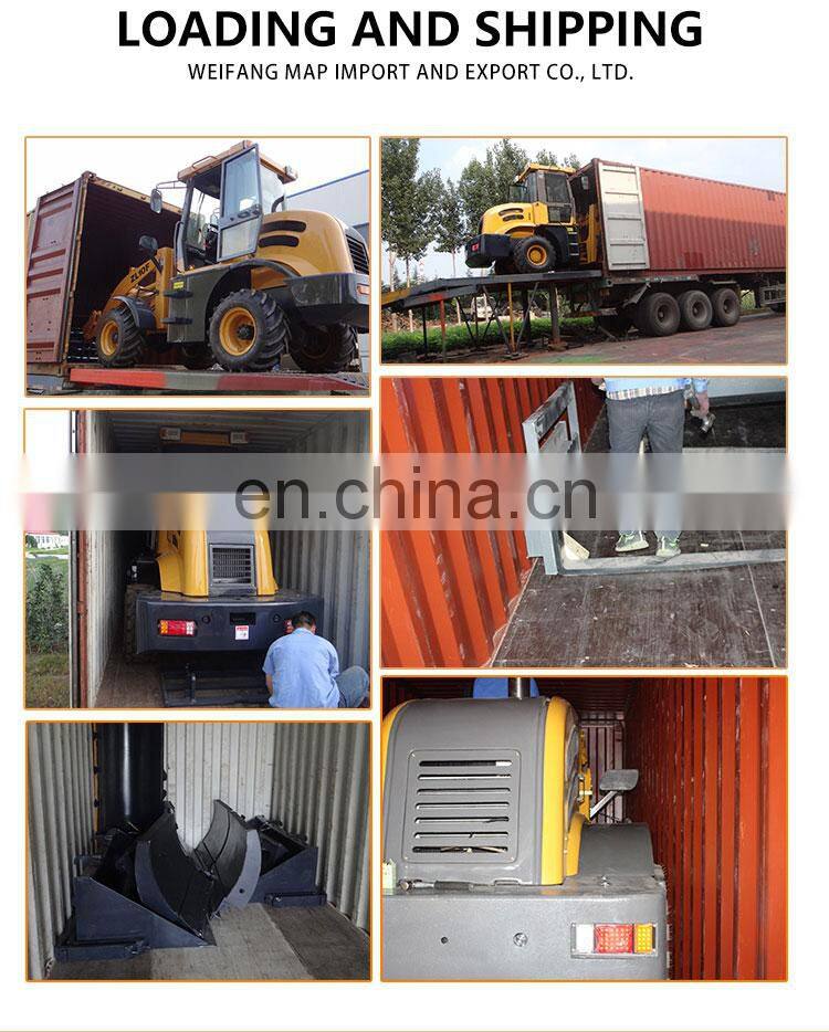 After-sales Service Provided CE Certification 2 ton ZL20 Mini Joystick Control Bucket loader
