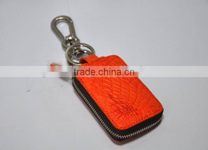 Guangzhou High Quality Luxury Crocodile Leather Car Key Case Key Holder for Men Genuine Leather Key Case