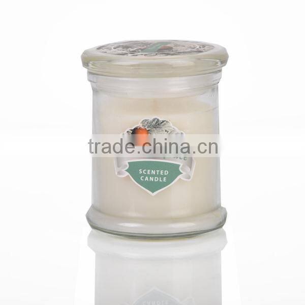 200G Scented Candle with glass Jar and lid ,Home Decorative wax candle, gift set SA-1540