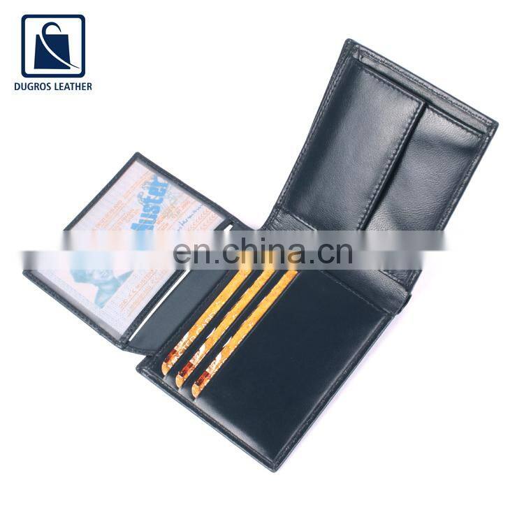 Wide Range of Polyester Lining Material Wholesale Elegant Design Genuine Leather Wallet for Men at Competitive Price