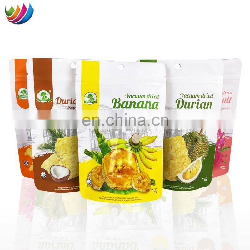 Custom Printed Food Packaging Potato Chips Nuts Snack Bag Heat Sealing Plastic Film Rolls Kemasan Roll Film Snack
