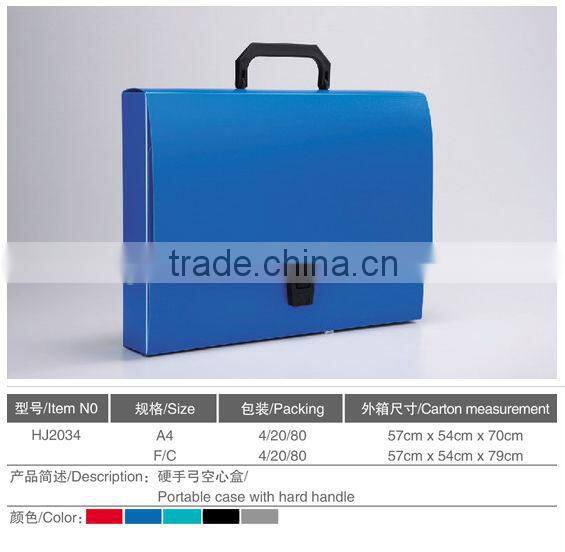 A4 briefcase document bag zipper bag with square veins