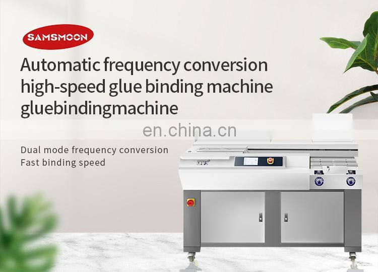 Samsmoon Durable Quick Response Perfect A3 Hot Glue Book Binding Binder Machine With 24 Teeth Sun Cutter