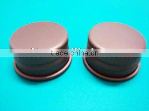 Aluminum cap with a ring