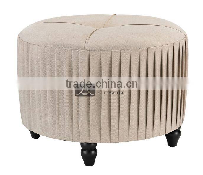 OT-048 Luxury Design Round Ottoman Bed End Stool