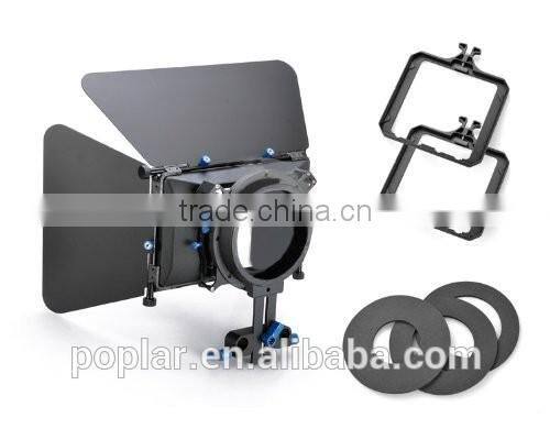 Poplar DSLR Shoulder PAD Support Mount Rig+Hand Grip+Follow Focus+Digital Matte Box M3 Video Movie Kit For DV HDV HD Camcorder D