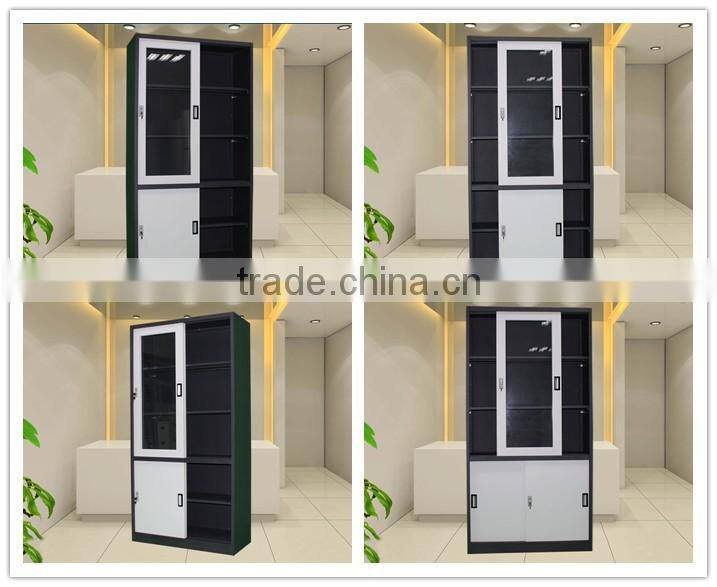 Laboratory Steel Glass Door Storage Cabinet Data Document Filing Cabinet/Cupboard Lock