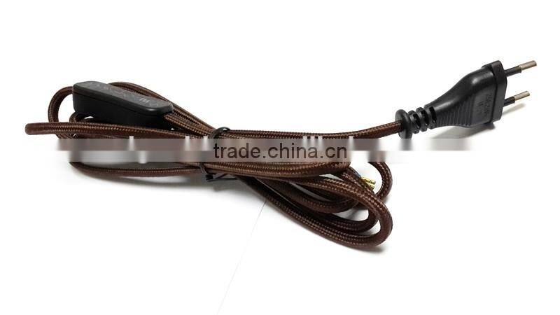 White textile cordset with 304 inline swutch