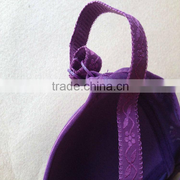 1.07USD 36-42C Cup High Quality Adjustable Fashional Ladies Sexy Bra Without Rim Inside, Push Up Bra For Fat Women (gdwx198)