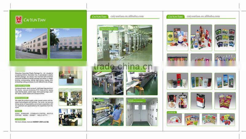 Plastic Aluminum foil Food grade Coffee packing bag,Custom printing coffee package bag, Aluminum foil coffee packaging bag