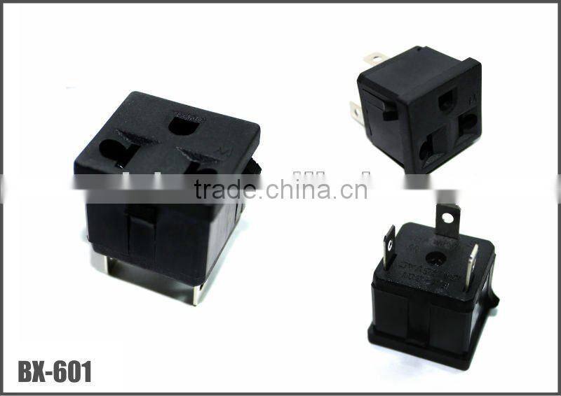 Micro 15A 250V industrial accessory 3-gang socket outlet