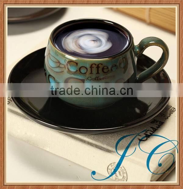 Simple style but modern white ceramic coffee /tea mugs and cups set