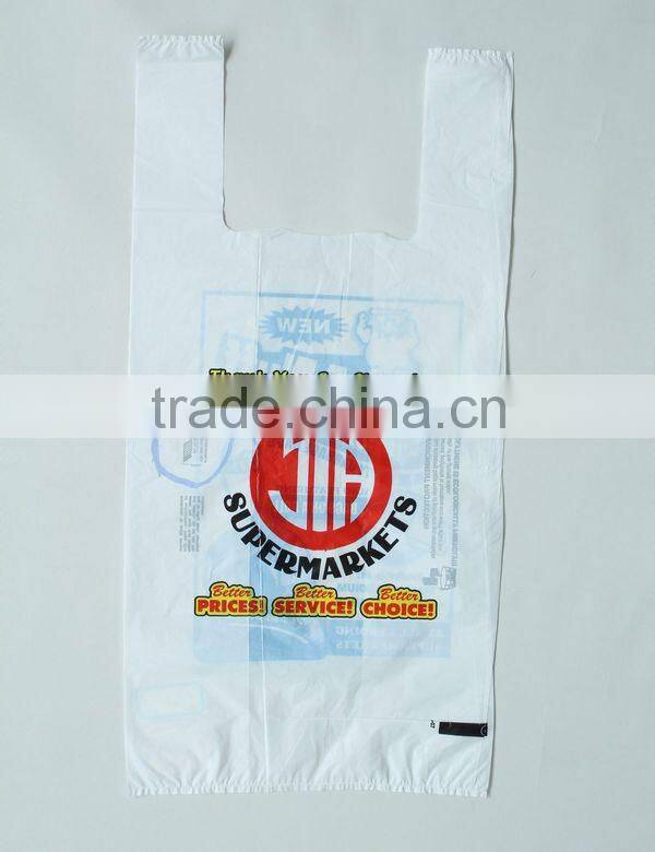 Printed White Color Vest Packing Bags Africa Market