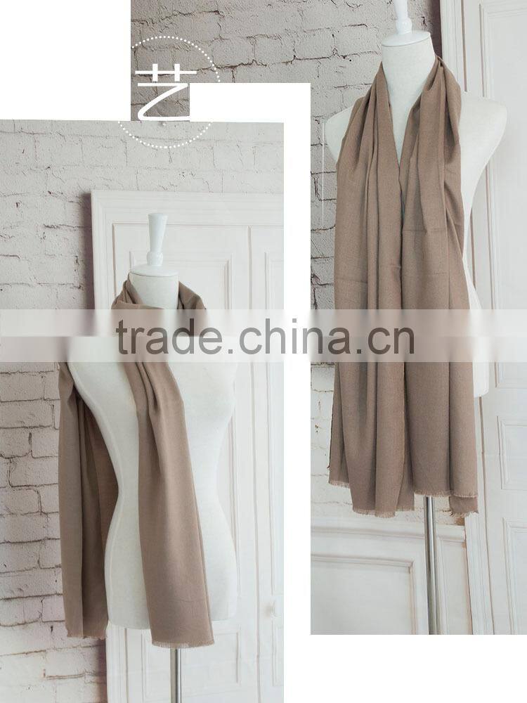 Best Selling Warm Woman Fashion Cashmere Pashmina Plain Shawl Scarf