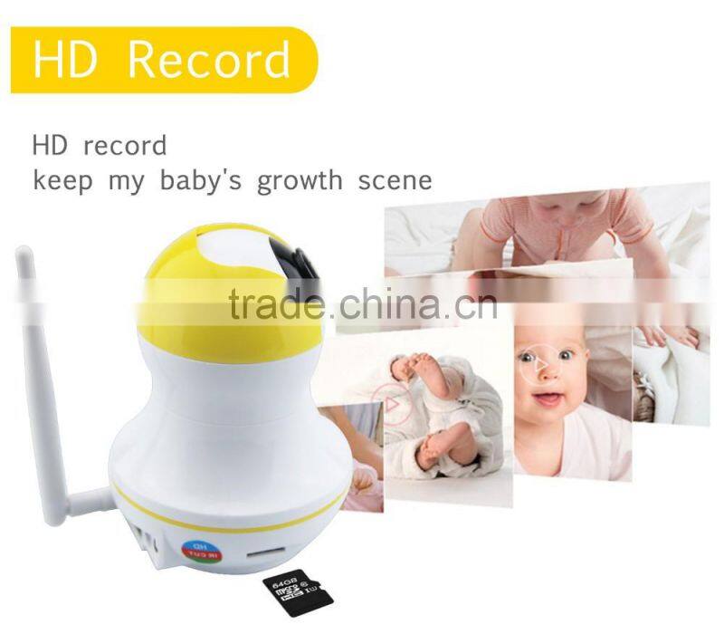 Wifi IP camera plug and play alarm push motion detector with night vision hd 720P