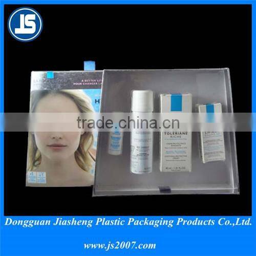 Disposable Transparent PVC Plastic Cosmetic Trays Packaging