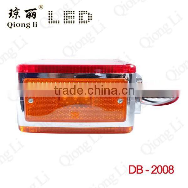 stop turn signal function 12v square double face led truck light