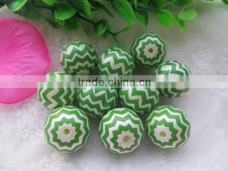 New 20MM Colorful Color Mix Acrylic Pearl Zig zag Chevron Beads for Fashion Kids Necklace Jewlery, Wholesales Price
