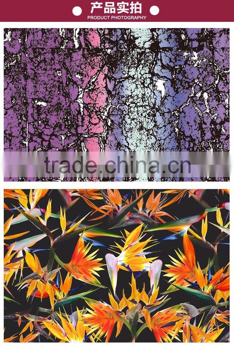 soft 100% payon printed fabric