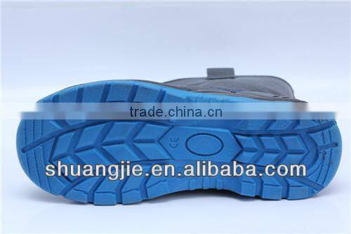 PU outsole safety work boots high cut steel toe cap safety shoes 9014